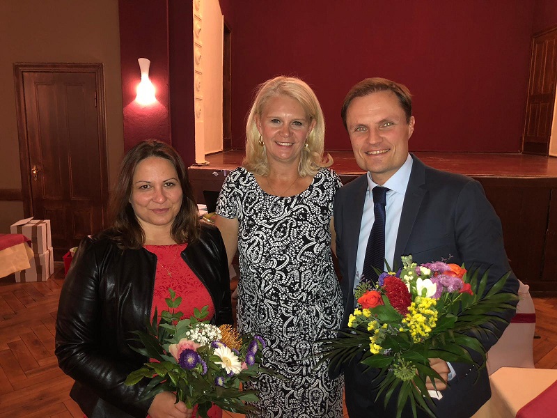 Anja Schmollack, Dr. Saskia Ludwig und Dietrich Rudorff 